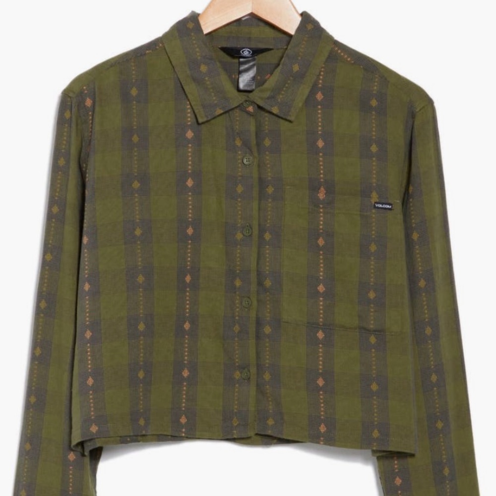 Vocom Slowburn Long-Sleeve Crip Button-Up Shirt